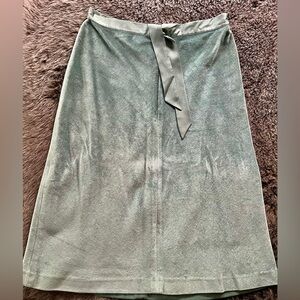 Light Turquoise Velvet Skirt